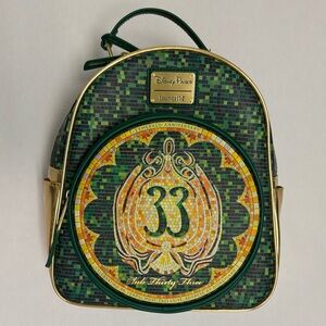 NEW Rare Disney Club 33 Loungefly Backpack, Emerald 55th Anniversary Edition